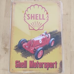 Shell Motorsport Vintage Metal Sign